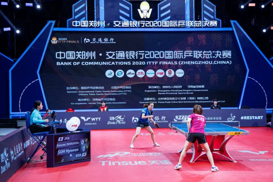 The International Table Tennis Federation (ITTF) Finals kicks off at the Zhengzhou Olympic Sports Center, central China's Henan province, Nov. 19, 2020. Photo by Wang Wei/People's Daily Online