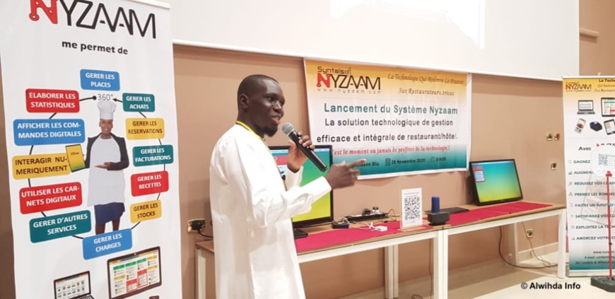 Tchad : lancement de "Nyzaam", un système de gestion innovant pour les restaurateurs. © Ben Kadabio/Alwihda Info Tchad : lancement de "Nyzaam", un système de gestion innovant pour les restaurateurs. © Ben Kadabio/Alwihda Info