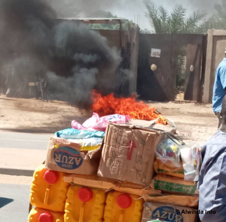 Tchad : une moto prend feu en pleine circulation à N'Djamena