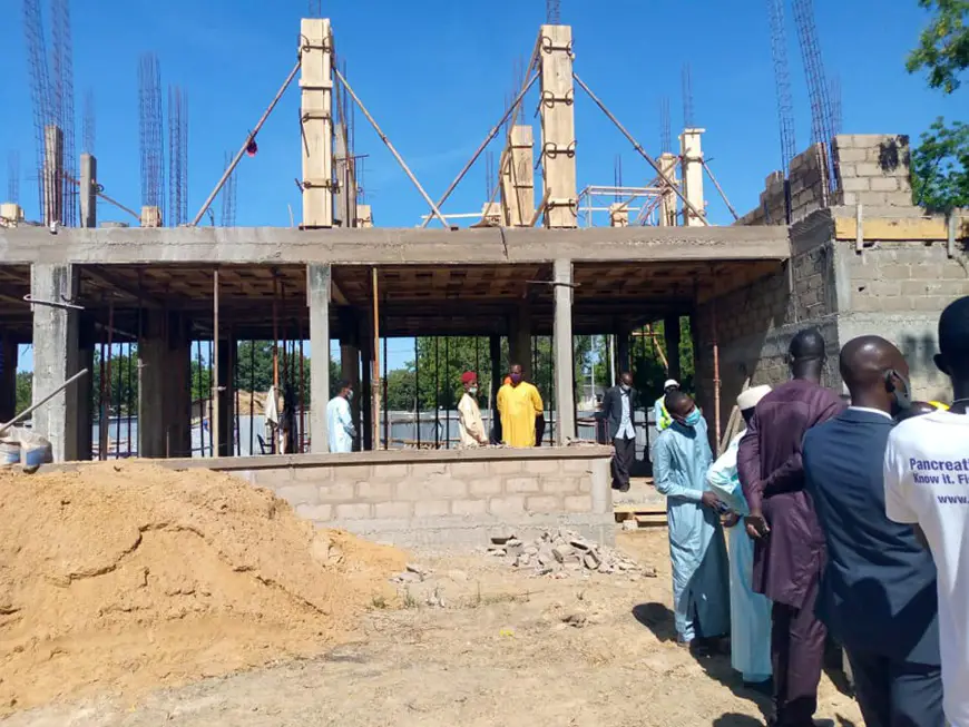 Tchad : le chantier de construction du siège de l'ATPE a repris à N'Djamena. © Min.Com