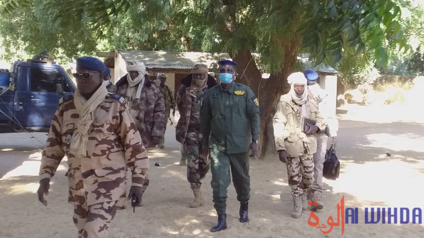 Tchad : le directeur général de la gendarmerie en mission d'inspection au Batha. © Hassan Djidda Hassan/Alwihda Info