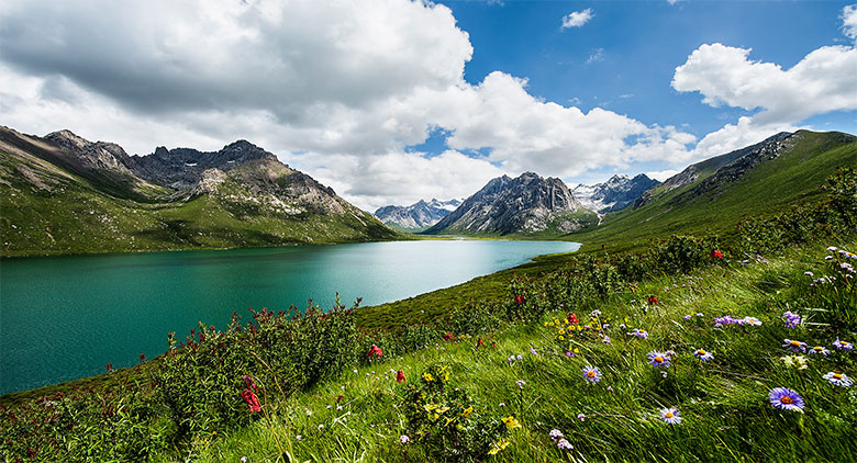 Photo shows picturesque scenery in the Sanjiangyuan National Park, northwest China’s Qinghai province. (Photo: Sanjiangyuan National Park administration bureau)