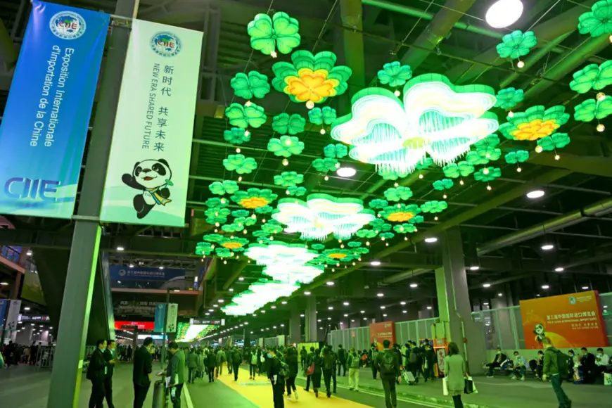 The 3rd China International Import Expo is held in Shanghai, Nov. 6. Photo by Chen Bin/People's Daily Online