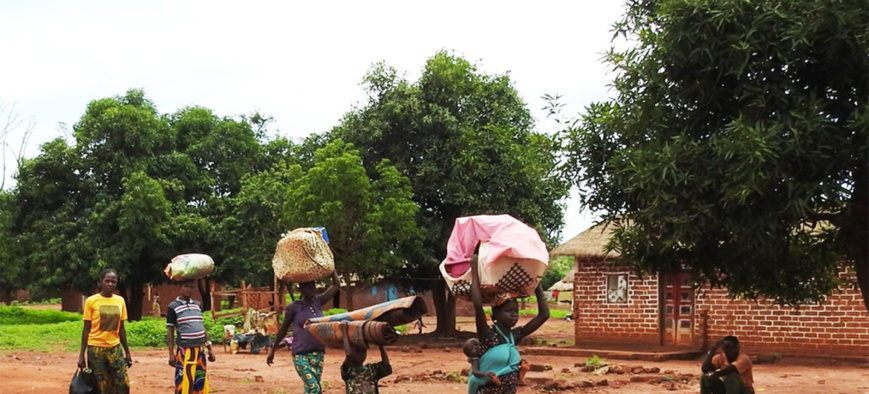 Des déplacements de population en République centrafricaine. Illustration © OCHA RCA