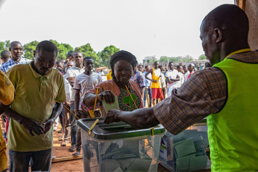 Centrafrique : affluence des électeurs et scrutin électoral dans le calme. © MINUSCA
