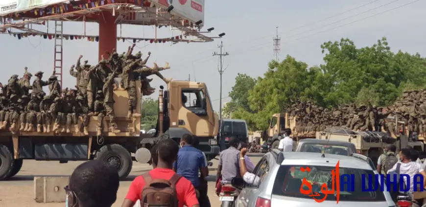 Tchad : des soldats acclamés à N'Djamena, à leur retour de formation