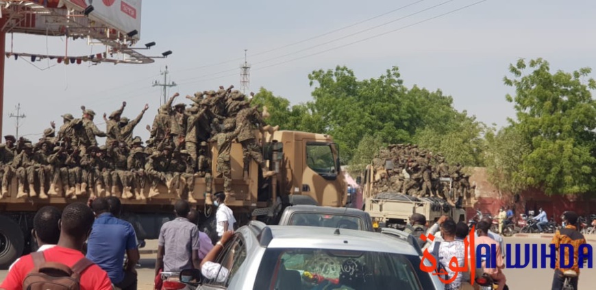 Tchad : des soldats acclamés à N'Djamena, à leur retour de formation