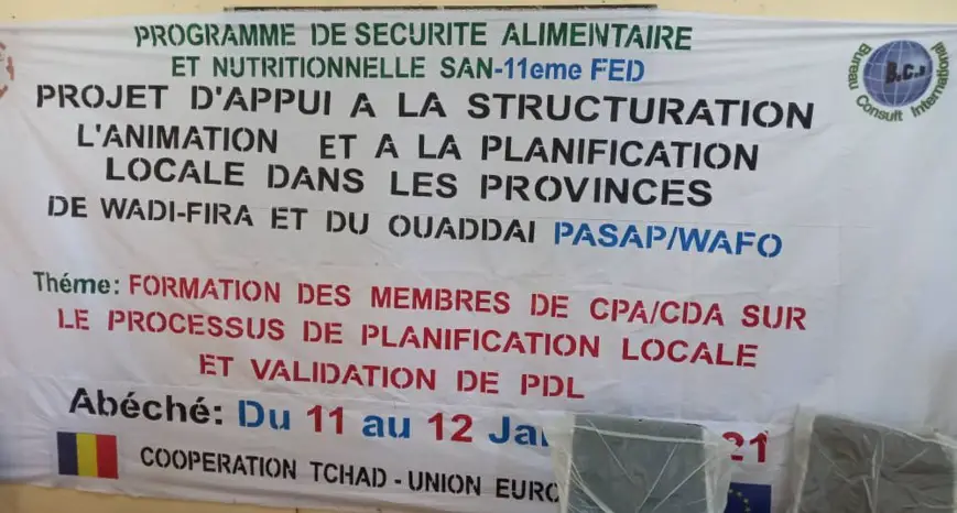 Tchad : Lancement d’un atelier de formation du comité provincial de planification à Abéché