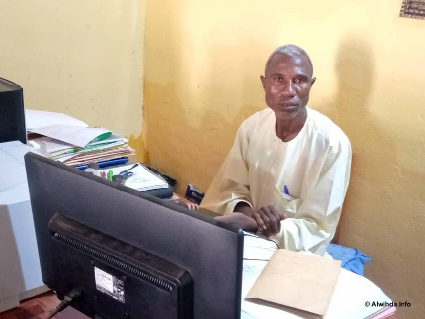 Mahamat Youssouf Hissein, secrétaire général du Syndicat des enseignants du Tchad (SET), section du Ouaddaï. © Hambali Nassour Ourada/Alwihda Info