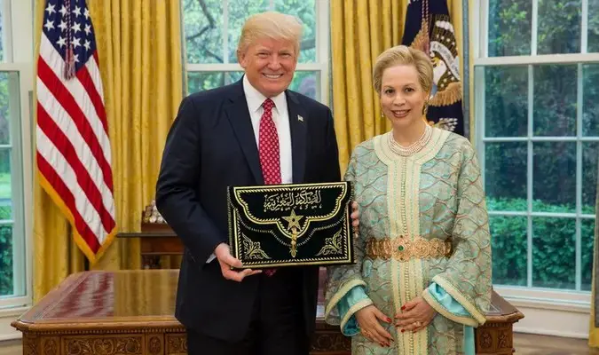 Le Président américain Donald Trump a également reçu la plus haute distinction du Maroc. © DR