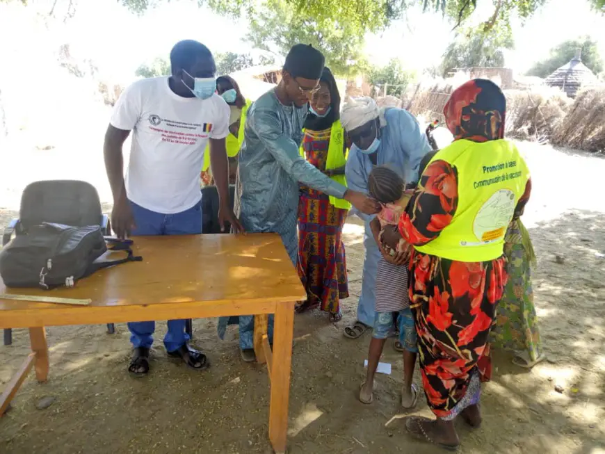 Tchad : la campagne de vaccination contre la rougeole lancée à Kerfi, au Sila. © Mahamat Issa Gadaya/Alwihda Info