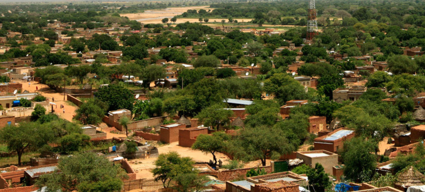 La ville d'El Geneina, la capitale de l'Ouest Darfour, au Soudan. Photo MINUAD/Hamid Abdulsalam