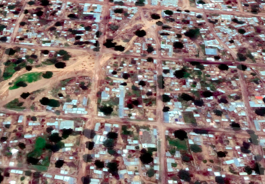 Vue de la ville d'Adré au Tchad.