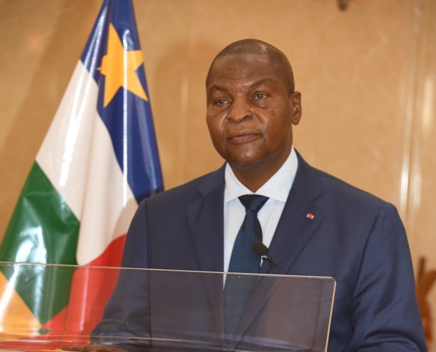 Le président centrafricain Faustin Archange Touadera. © Palais de la Renaissance Le président centrafricain Faustin Archange Touadera. © Palais de la Renaissance