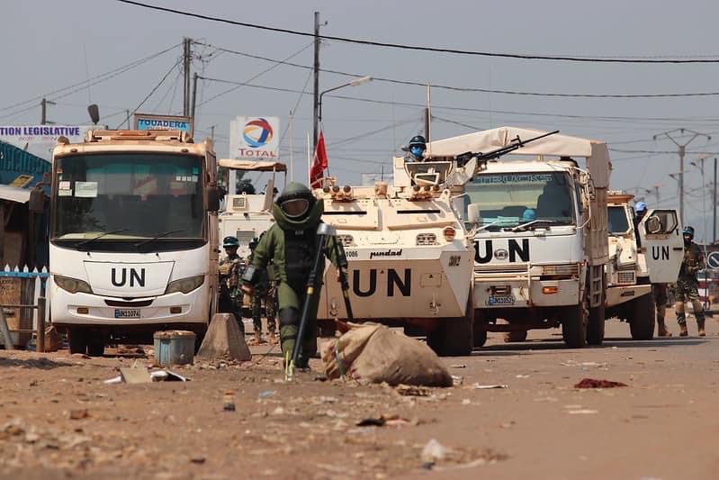 Centrafrique : deux casques bleus tués dans une embuscade. © MINUSCA