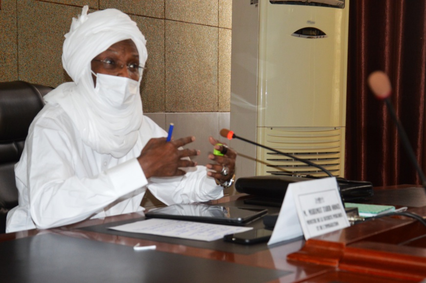 Le ministre de la Sécurité publique et de l’Immigration, général Mahamat Tahir Orozi. © PR