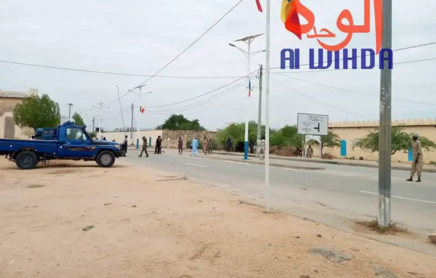 La rue menant à la maison d'arrêt d'Abéché. © Alwihda Info