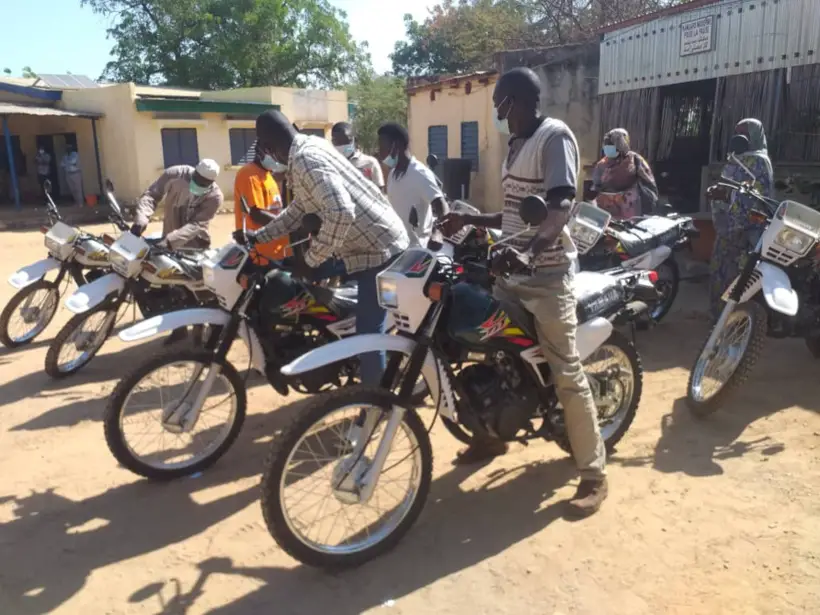 Tchad : la délégation sanitaire du Guéra réceptionne un don de motocross