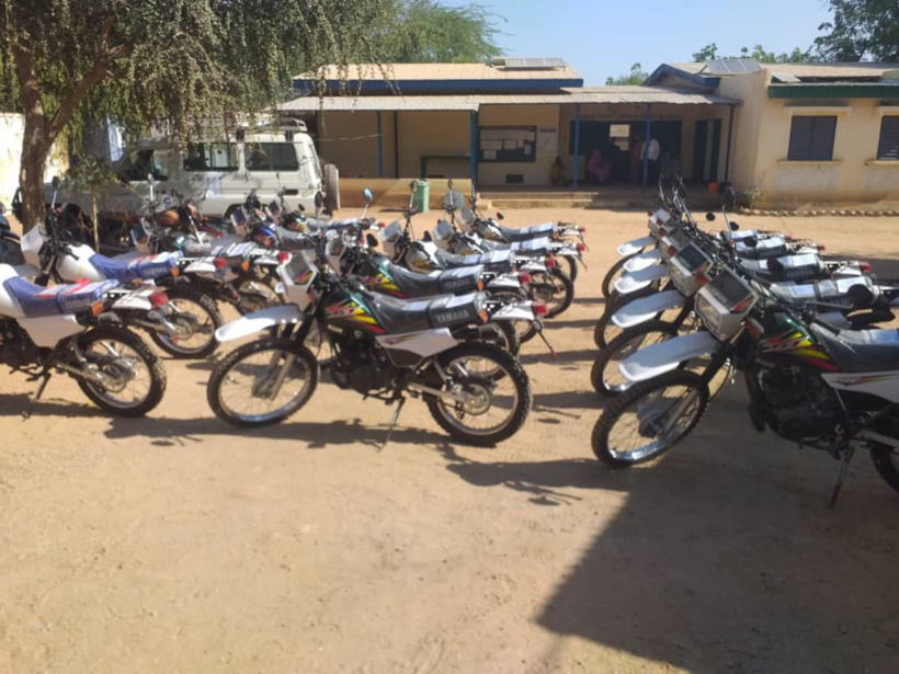 Tchad : la délégation sanitaire du Guéra réceptionne un don de motocross