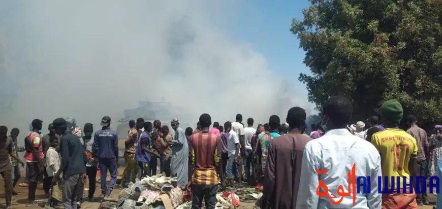 N'Djamena : incendie au quartier Dembé, d'importants dégâts signalés