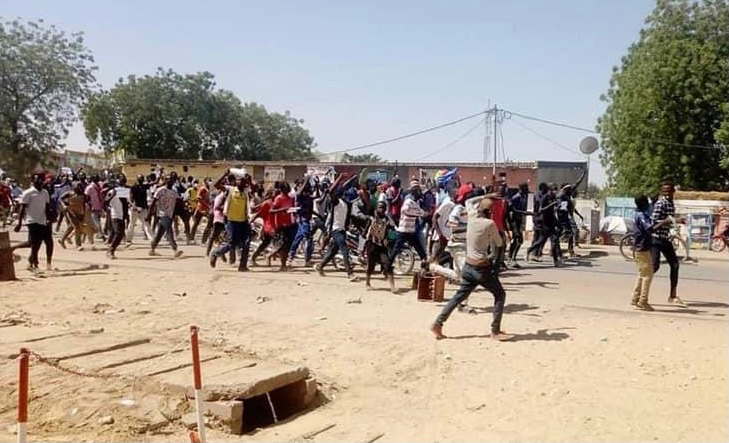 Marche à N’Djamena le 13 février 2021. Crédits : DR Marche à N’Djamena le 13 février 2021. Crédits : DR