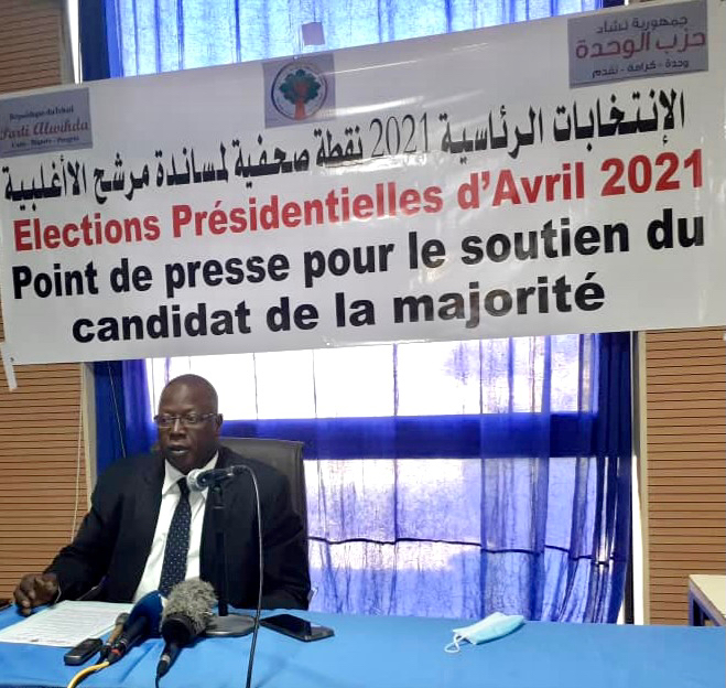 Tchad : le parti "Alwihda" soutient le candidat de la majorité pour la présidentielle Tchad : le parti "Alwihda" soutient le candidat de la majorité pour la présidentielle