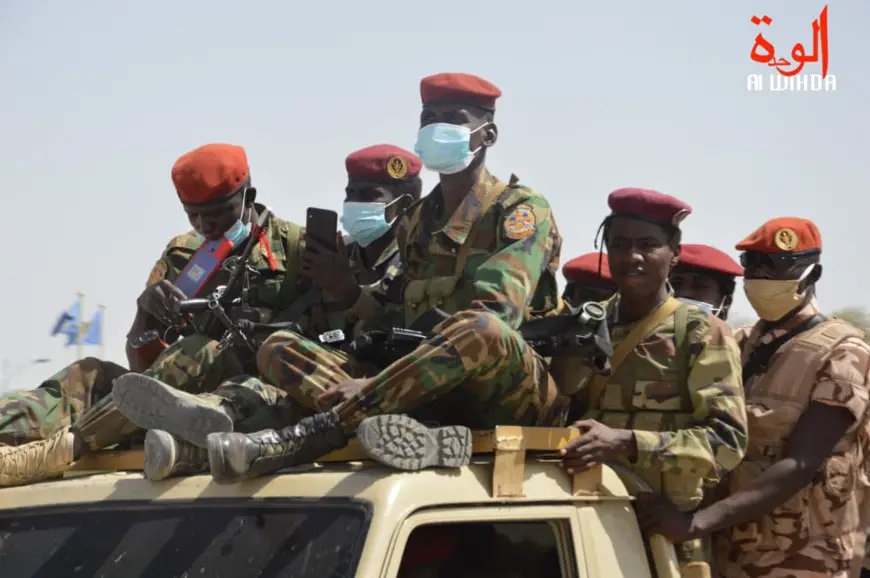 Des soldats tchadiens à N'Djamena. © Ben Kadabio/Alwihda Info