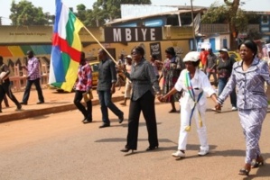 Décembre 2012. Les centrafricains dans les rues de Bangui. Diaspora Media