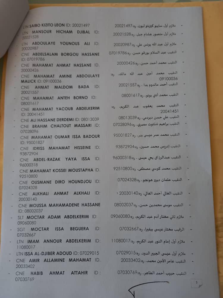 Tchad : plus de 130 officiers élevés à des grades supérieurs Tchad : plus de 130 officiers élevés à des grades supérieurs