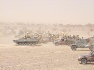 Manœuvres militaires tchadiennes au Mali. Crédits photos : Sources/journaliste