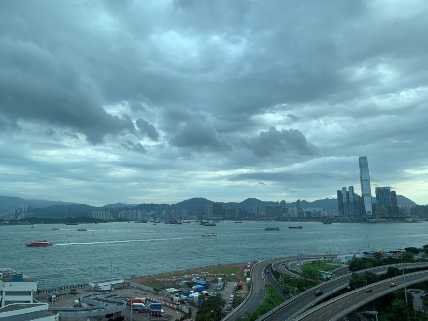 Photo shows a view of the Victoria Harbour, Hong Kong. (Photo by Cheng Long/People’s Daily)