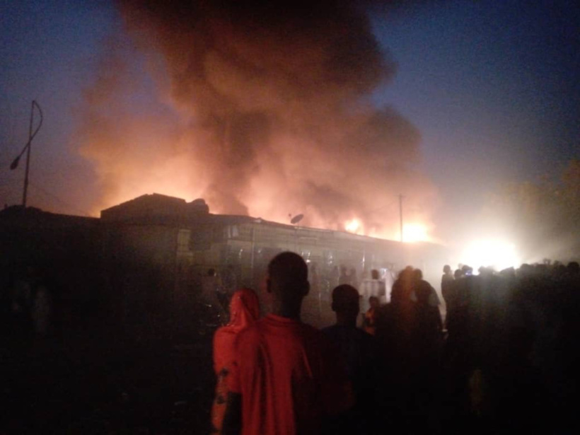 Cameroun : incendie au marché de Kousseri Cameroun : incendie au marché de Kousseri