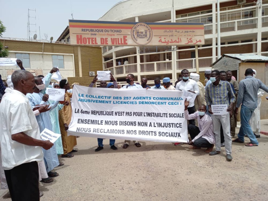 Tchad : d'ex-agents de la mairie de N'Djamena réclament leurs droits sociaux Tchad : d'ex-agents de la mairie de N'Djamena réclament leurs droits sociaux