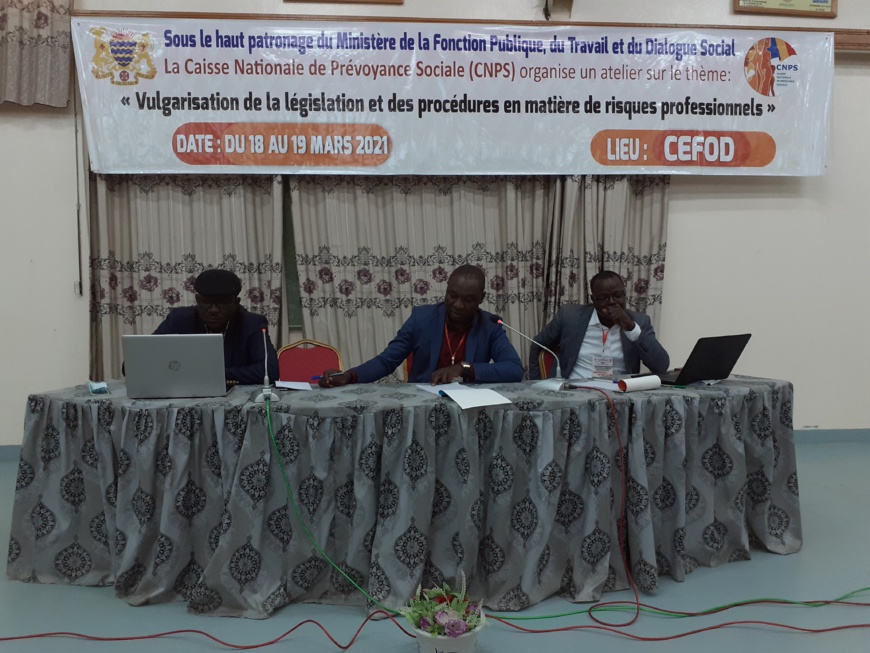 Tchad : Un atelier sur les risques professionnels au travail, organisé par la CNPS au CEFOD, du 18 au 19 mars 2021 Tchad : Un atelier sur les risques professionnels au travail, organisé par la CNPS au CEFOD, du 18 au 19 mars 2021