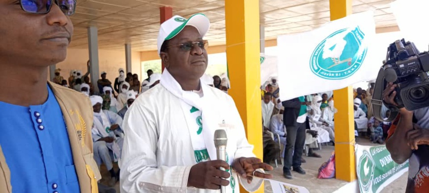 Présidentielle au Tchad : le candidat Pahimi Padacké Albert en meeting à Moussoro Présidentielle au Tchad : le candidat Pahimi Padacké Albert en meeting à Moussoro