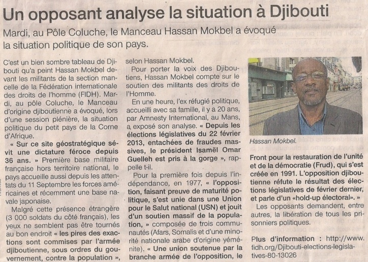 L'opposant Hassan Mokbel. Ouest France.