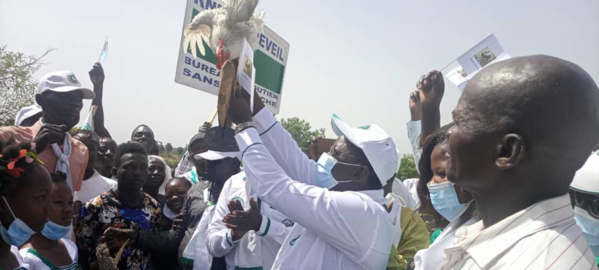 Tchad : le candidat Pahimi Padacké en campagne à Sarh Tchad : le candidat Pahimi Padacké en campagne à Sarh