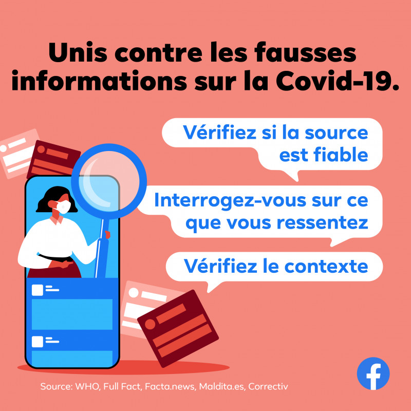 Fausses informations sur la COVID-19 : Facebook lance une campagne à travers l'Afrique Fausses informations sur la COVID-19 : Facebook lance une campagne à travers l'Afrique