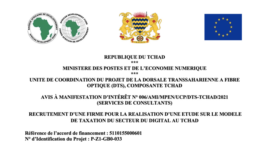@Projet DTS-Tchad @Projet DTS-Tchad