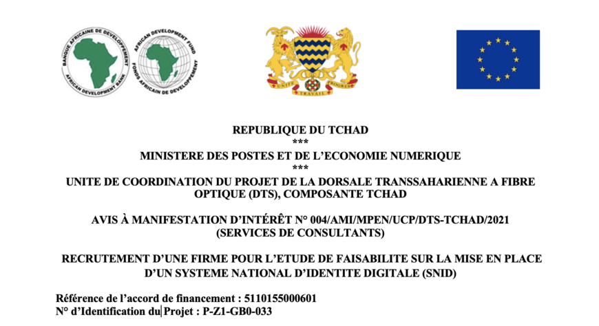 @Projet DTS-Tchad @Projet DTS-Tchad