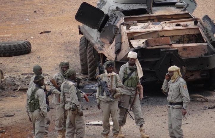 Un groupe de soldats tchadiens à Kidal (Mali). photo EMA