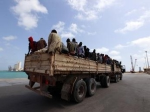 Des immigrés en Libye. Credits photos : Sources.
