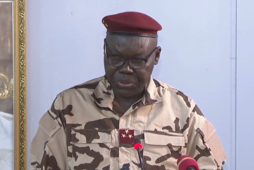 Le général Djimadoum Tiraïna, vice-président du Conseil militaire de transition.