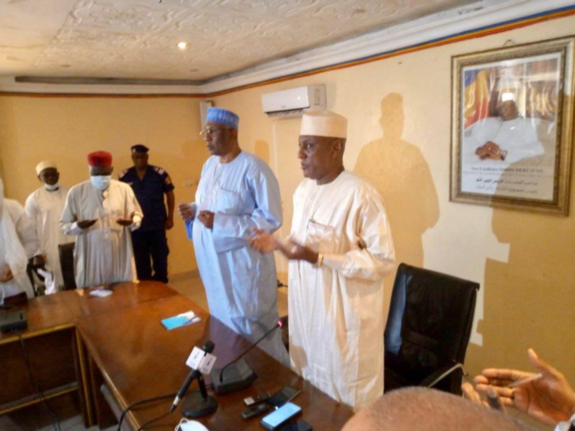 N'Djamena : le délégué général du gouvernement rassure la population. © Mairie de N'Djamena N'Djamena : le délégué général du gouvernement rassure la population. © Mairie de N'Djamena