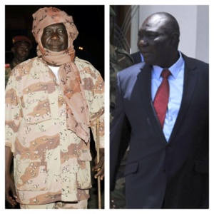 Djotodia en tenue militaire (gauche) et en costume (droite). Photomontage Alwihda Djotodia en tenue militaire (gauche) et en costume (droite). Photomontage Alwihda