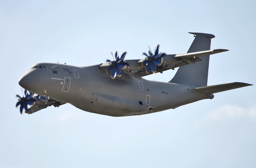 Un avion Antonov An-70. Illustration © Vitaly V. Kuzmin/commons.wikimedia