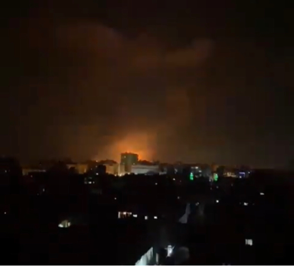 Bombardements dans la bande de Gaza. Capture d'écran. © DR Bombardements dans la bande de Gaza. Capture d'écran. © DR