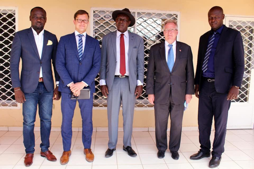 Tchad : Laoukein Médard s'est entretenu avec le chargé d'affaires de l'ambassade US. © DR Tchad : Laoukein Médard s'est entretenu avec le chargé d'affaires de l'ambassade US. © DR