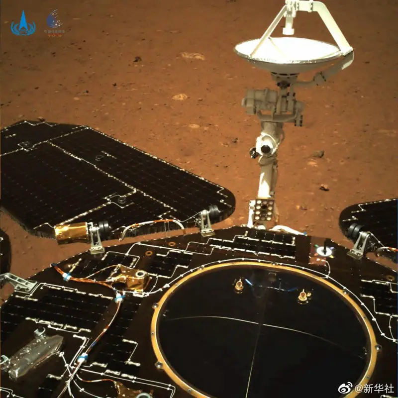 An image of Mars taken by rover Zhurong. (Photo/Xinhua)
