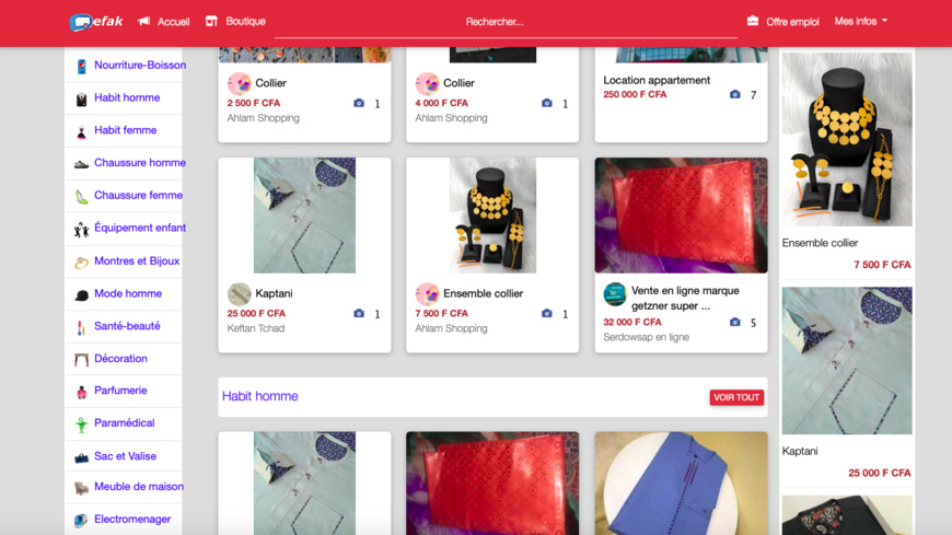 Tchad : des opportunités d'achat et de vente en ligne avec Qefak.com Tchad : des opportunités d'achat et de vente en ligne avec Qefak.com